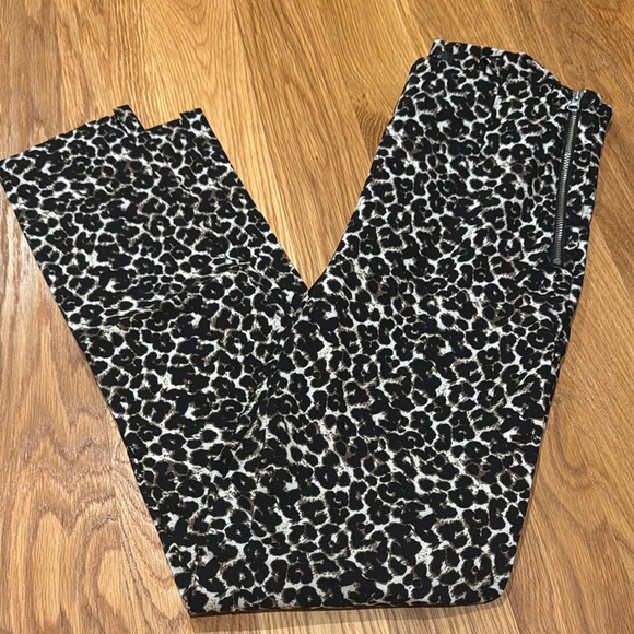 Dynamite Black and White Animal Print Trousers - Picture 1 of 3